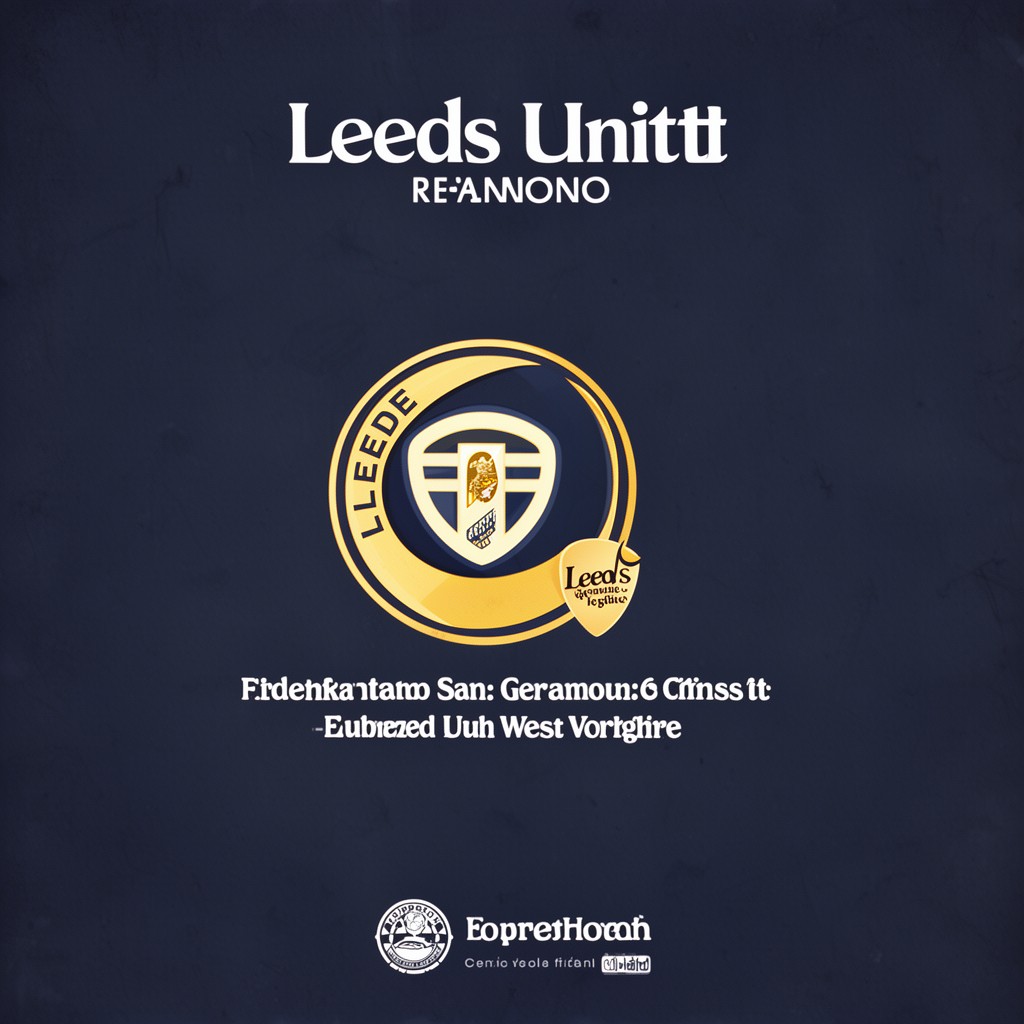 AI-generated illustration of Leeds United F.C.