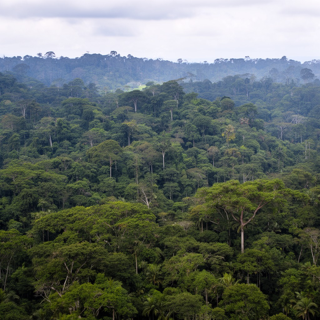 AI-generated illustration of Borneo