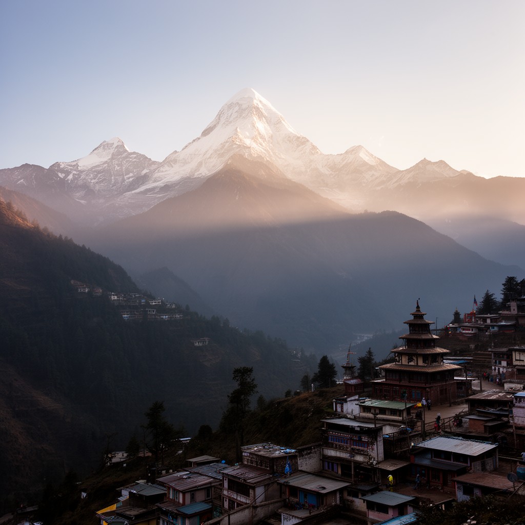 AI-generated illustration of Nepal