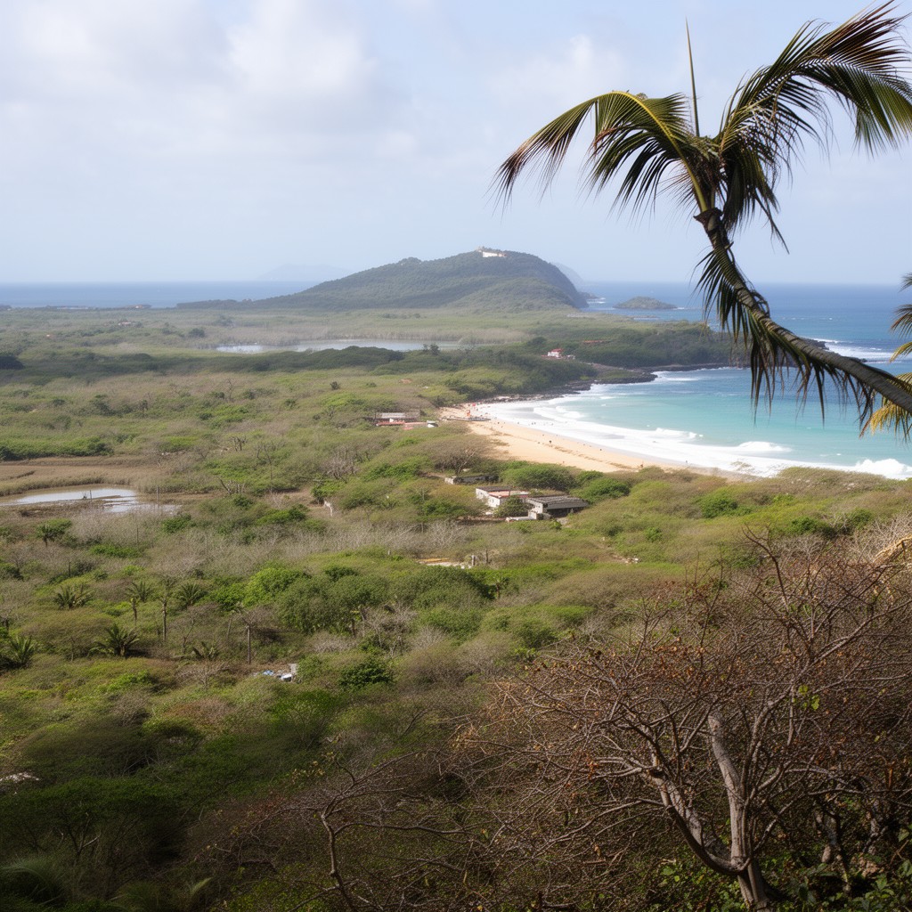 AI-generated illustration of Vieques National Wildlife Refuge