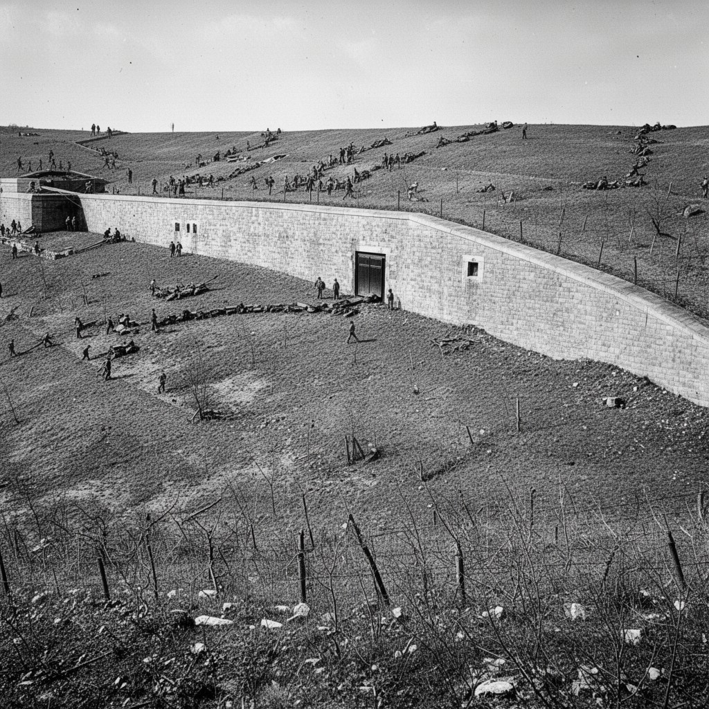 AI-generated illustration of Maginot Line