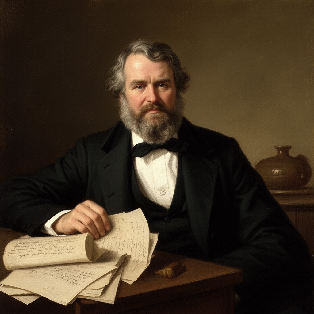 AI-generated illustration of Thomas Campbell