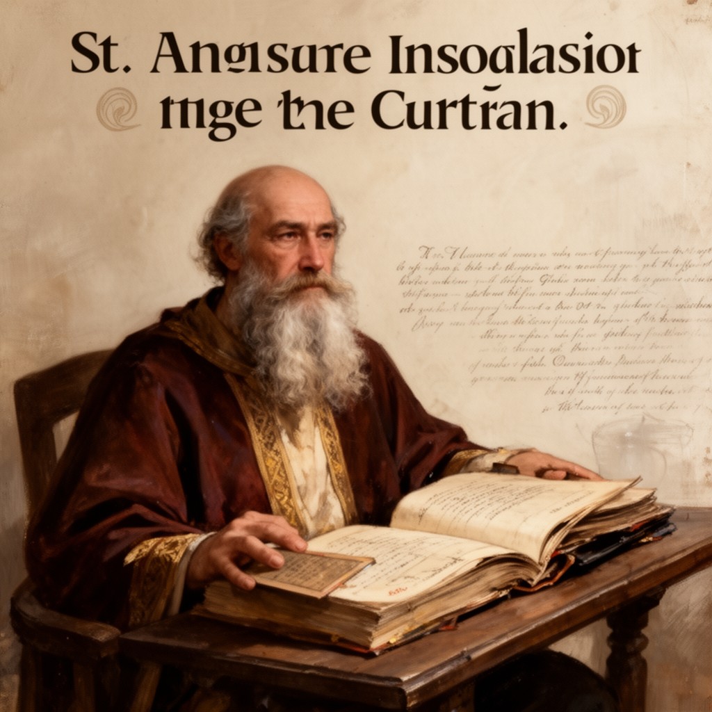 AI-generated illustration of St. Augustine