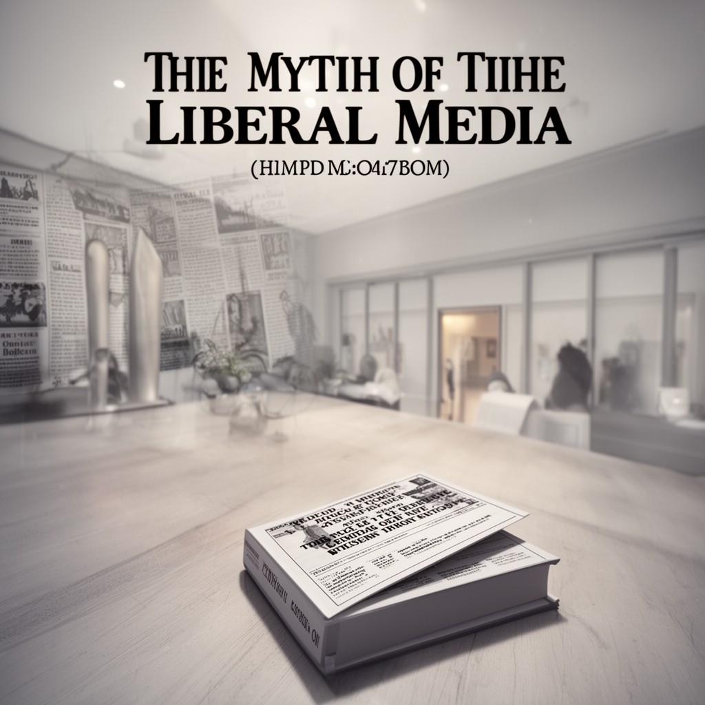 AI-generated illustration of The Myth of the Liberal Media