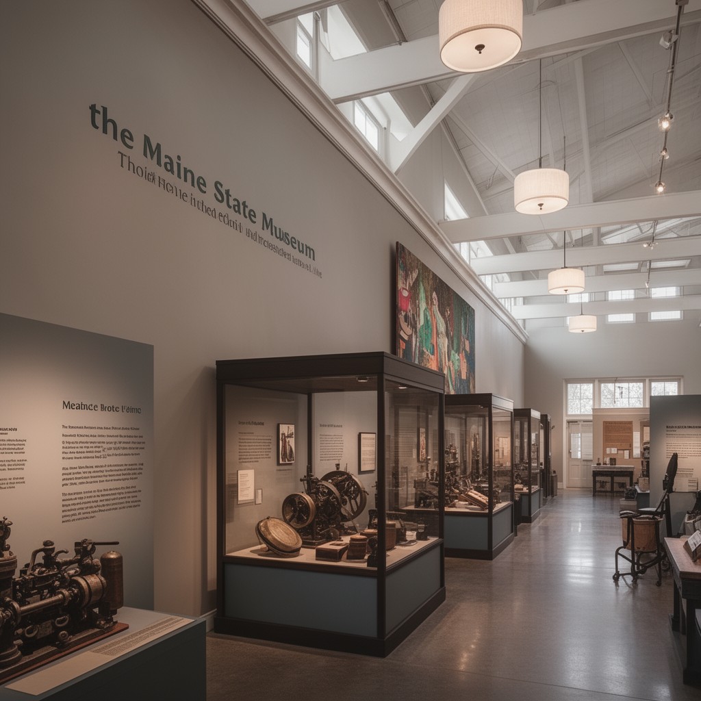 AI-generated illustration of Maine State Museum