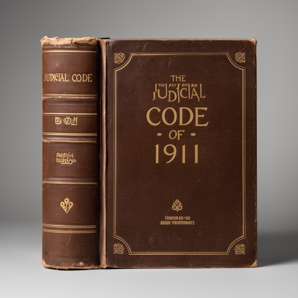 AI-generated illustration of Judicial Code of 1911