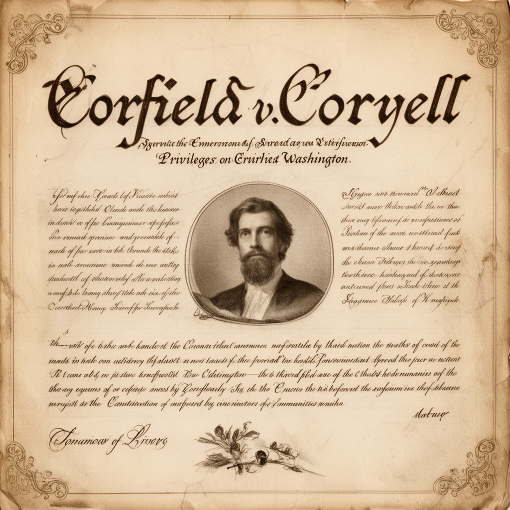 AI-generated illustration of Corfield v. Coryell