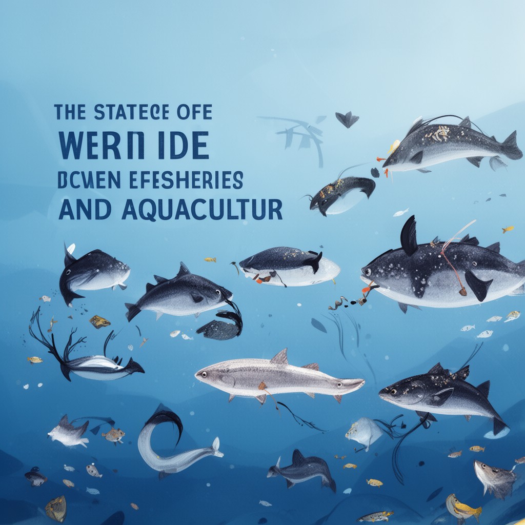 AI-generated illustration of The State of World Fisheries and Aquaculture