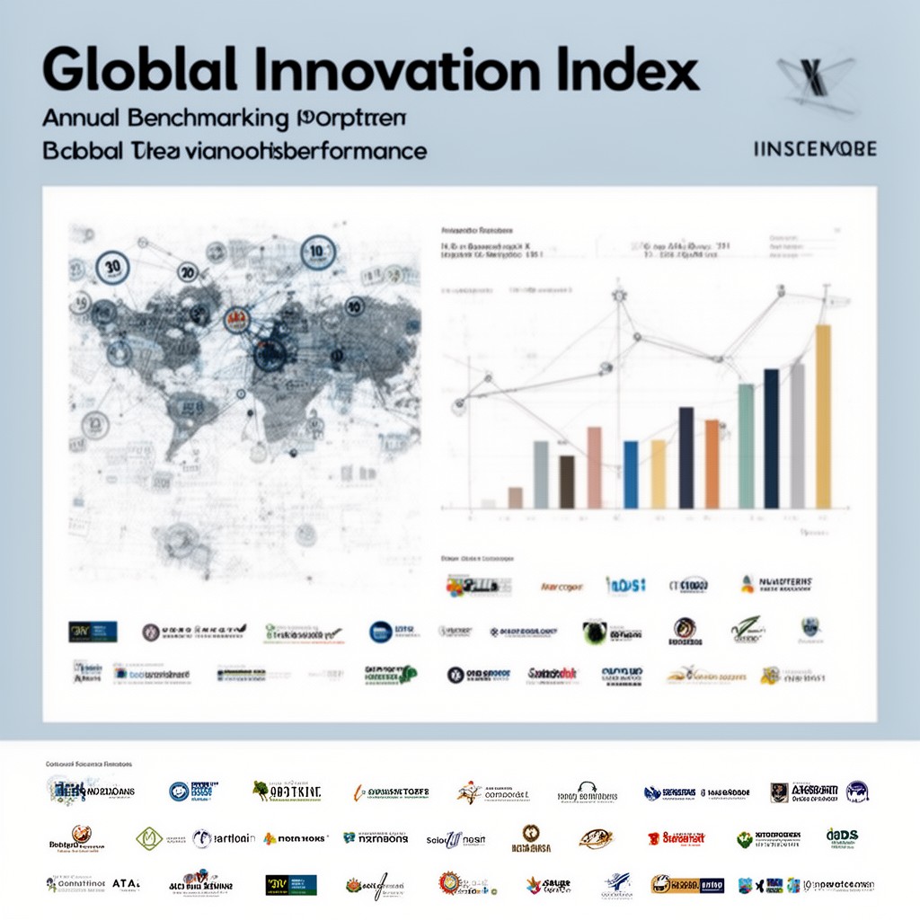 AI-generated illustration of Global Innovation Index (with partners)
