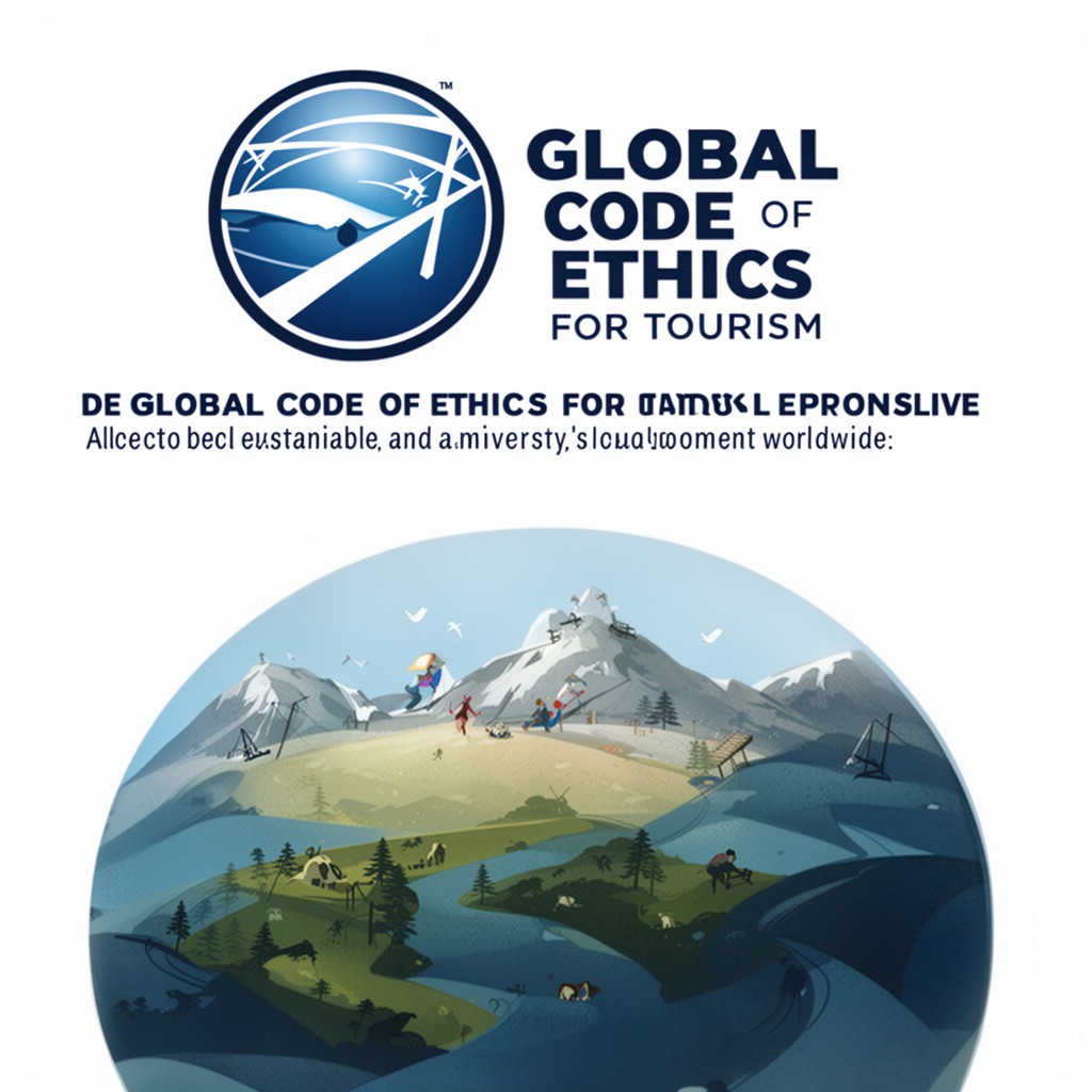 AI-generated illustration of Global Code of Ethics for Tourism