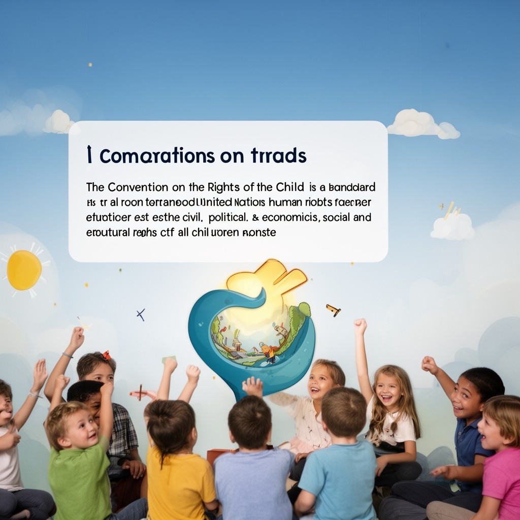 AI-generated illustration of Convention on the Rights of the Child