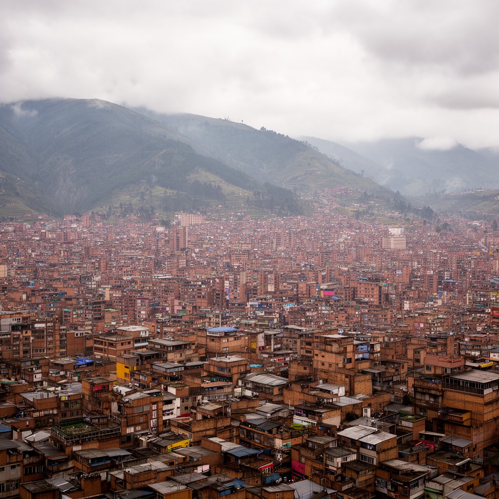 AI-generated illustration of Bogotá