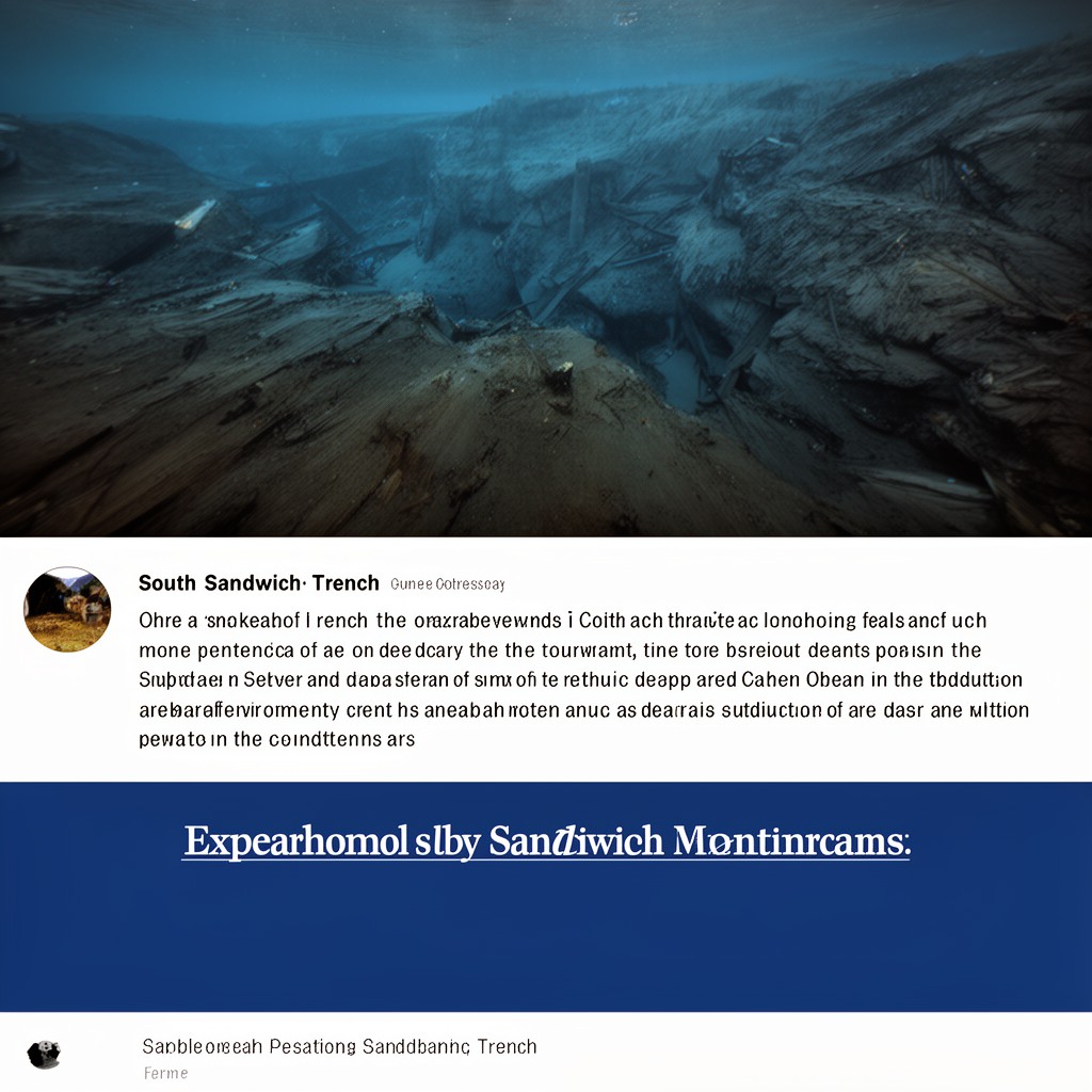 AI-generated illustration of South Sandwich Trench