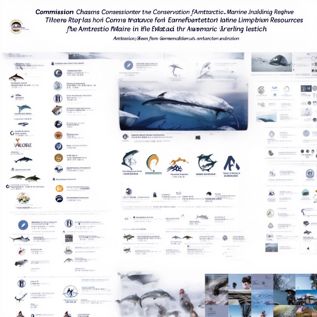 AI-generated illustration of Commission for the Conservation of Antarctic Marine Living Resources