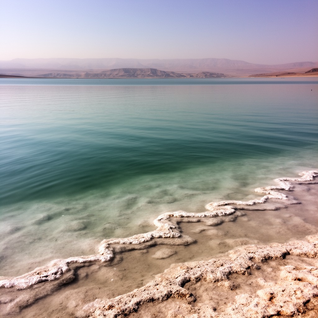 AI-generated illustration of Dead Sea