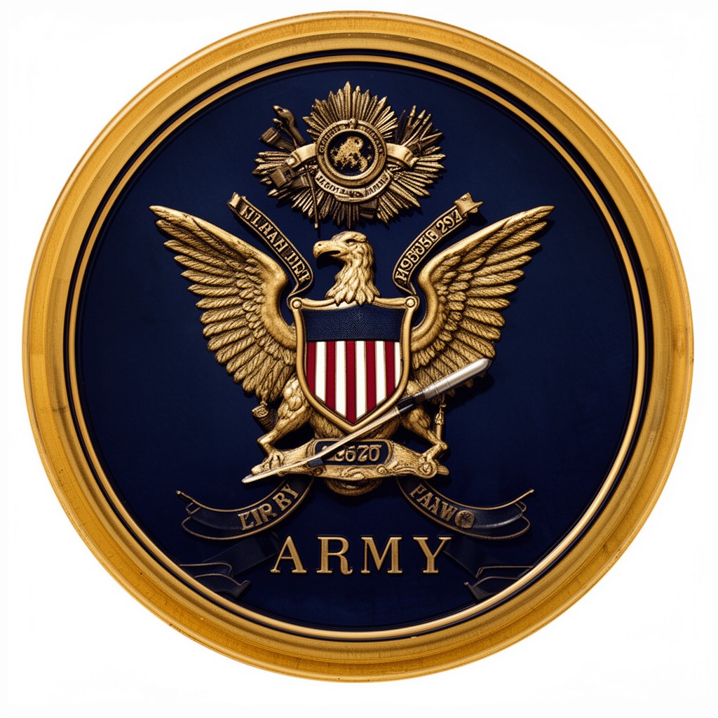 AI-generated illustration of United States Army seal