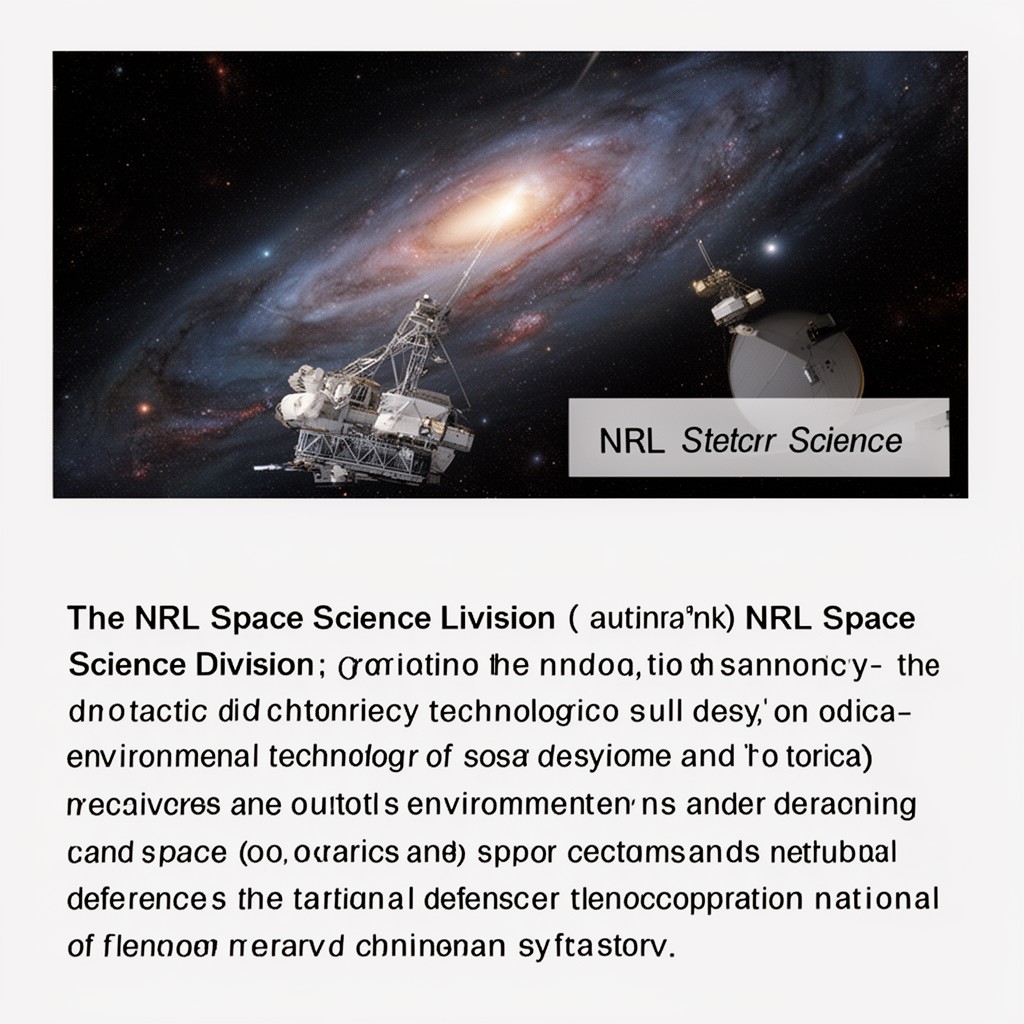 AI-generated illustration of NRL Space Science Division