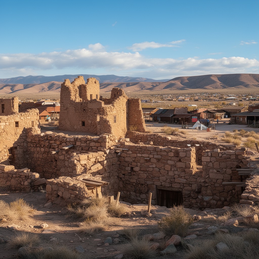 AI-generated illustration of National Historic Landmarks in New Mexico