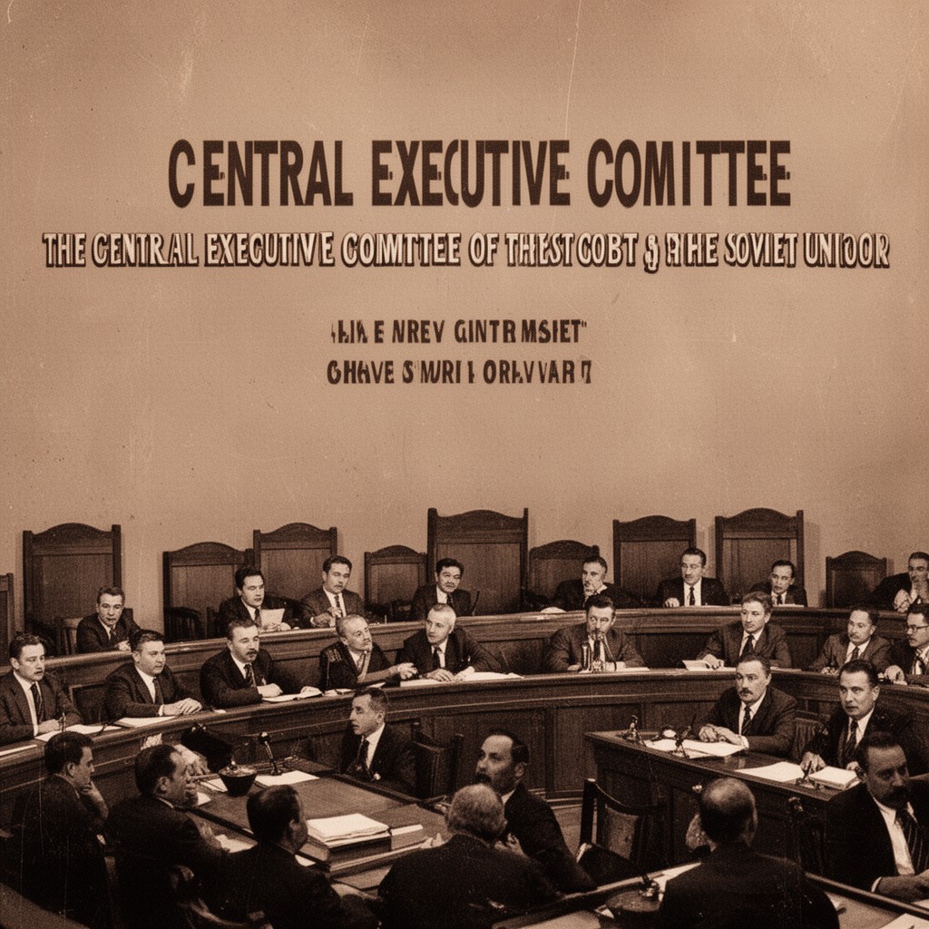AI-generated illustration of Central Executive Committee of the Soviet Union
