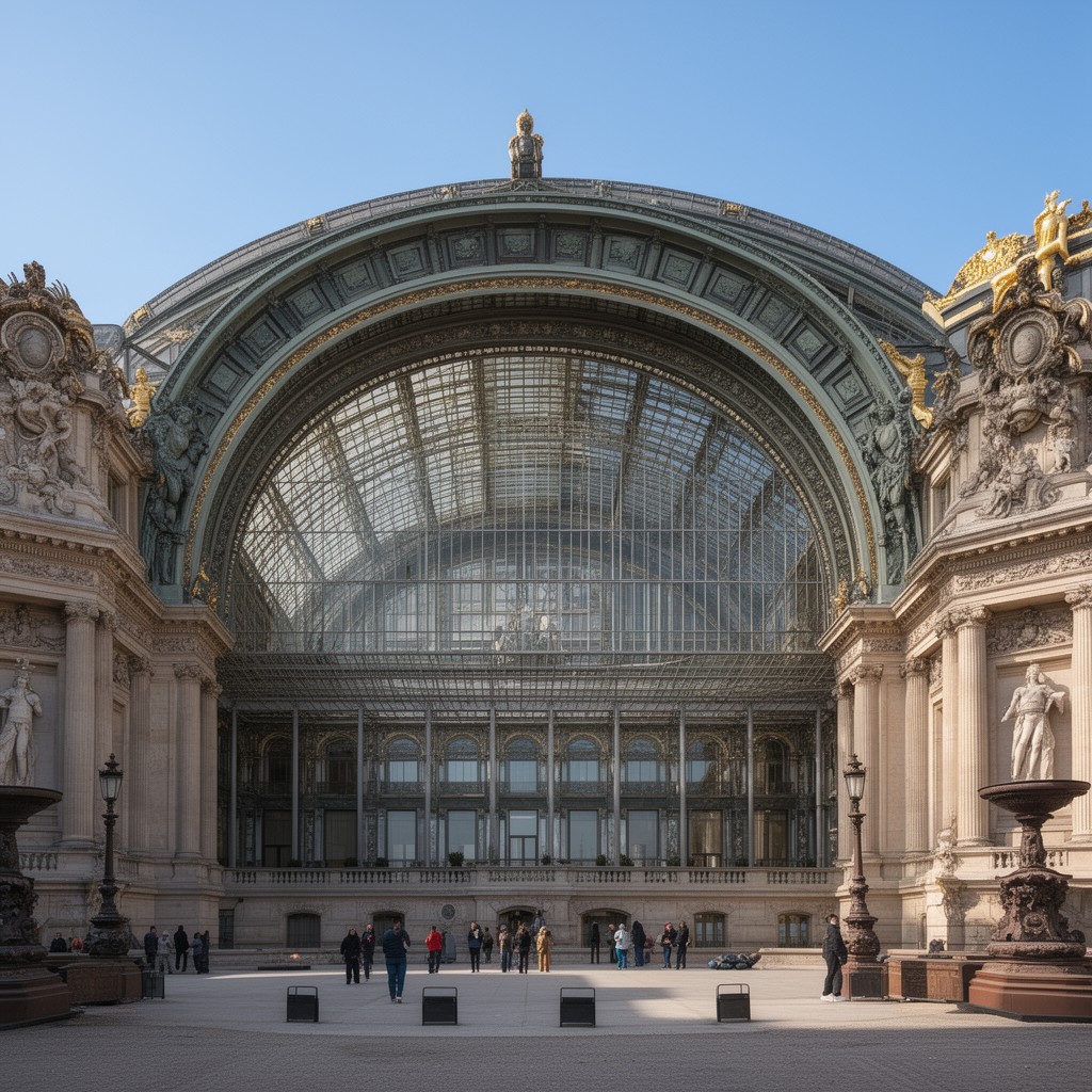 AI-generated illustration of Grand Palais, Paris