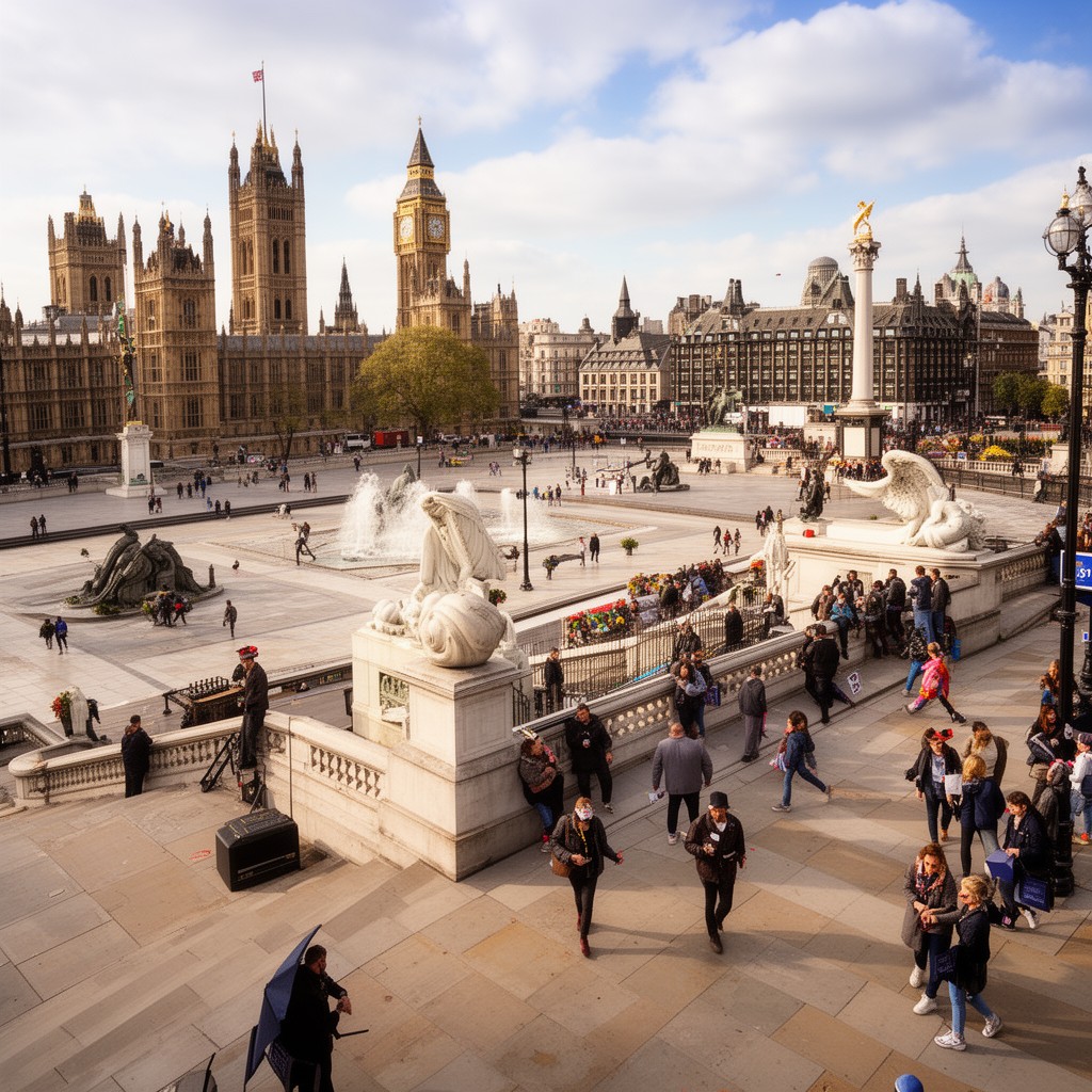 AI-generated illustration of Parliament Square