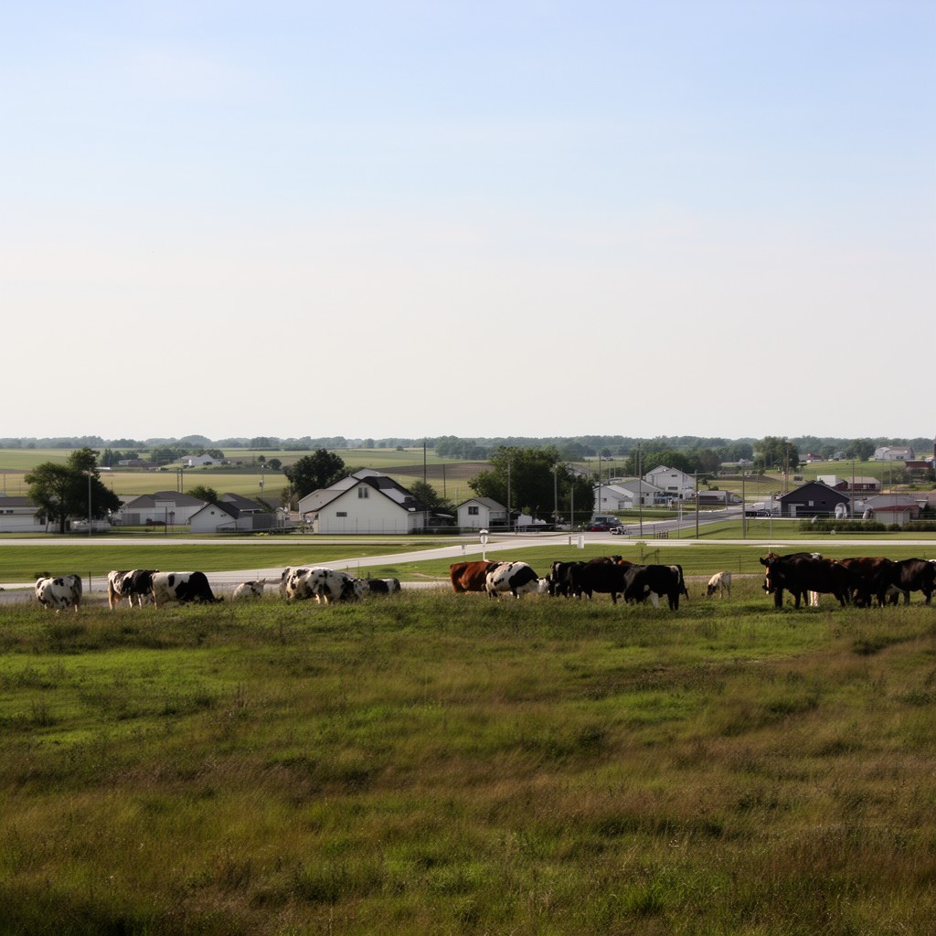 AI-generated illustration of O'Brien County, Iowa