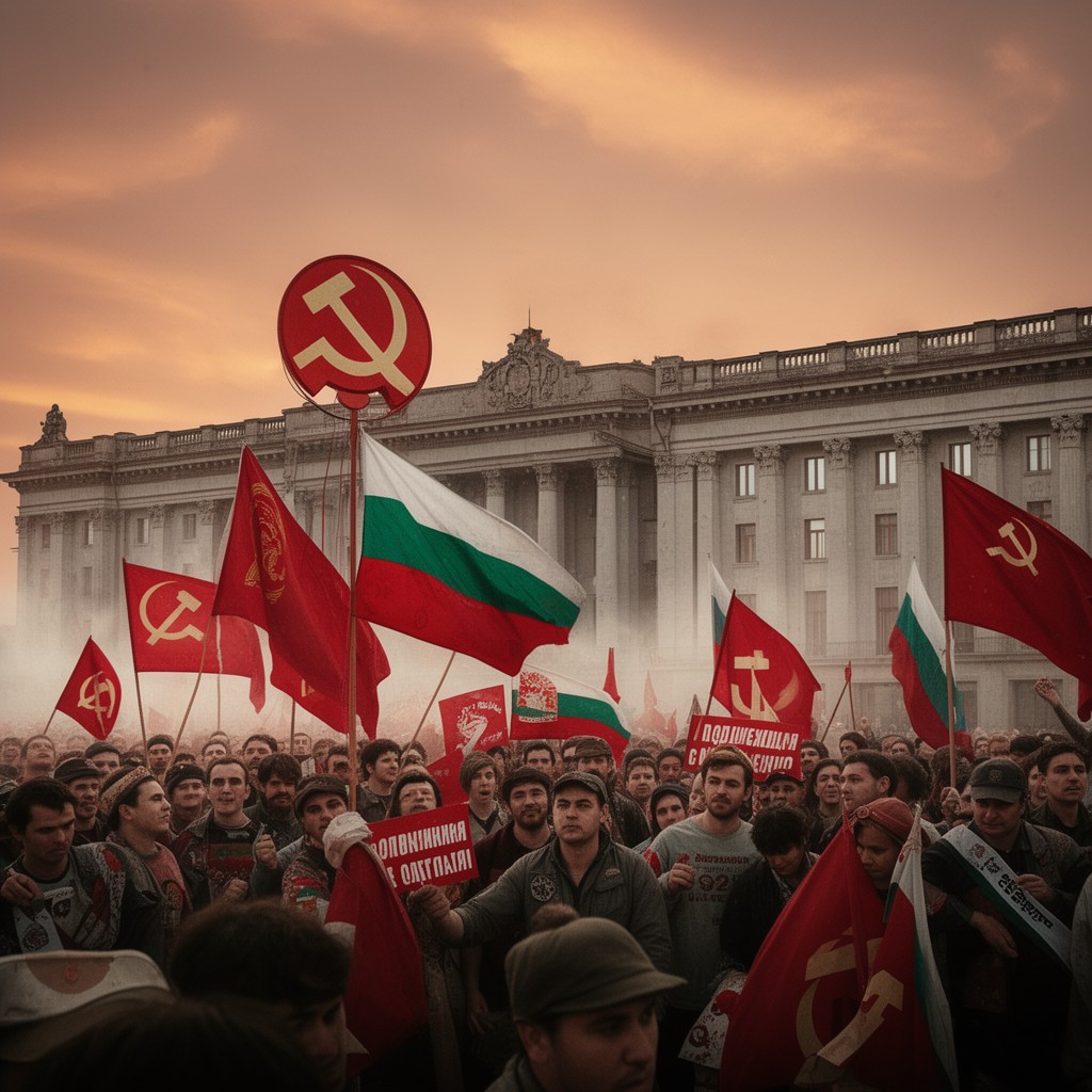 AI-generated illustration of Bulgarian Communist Party