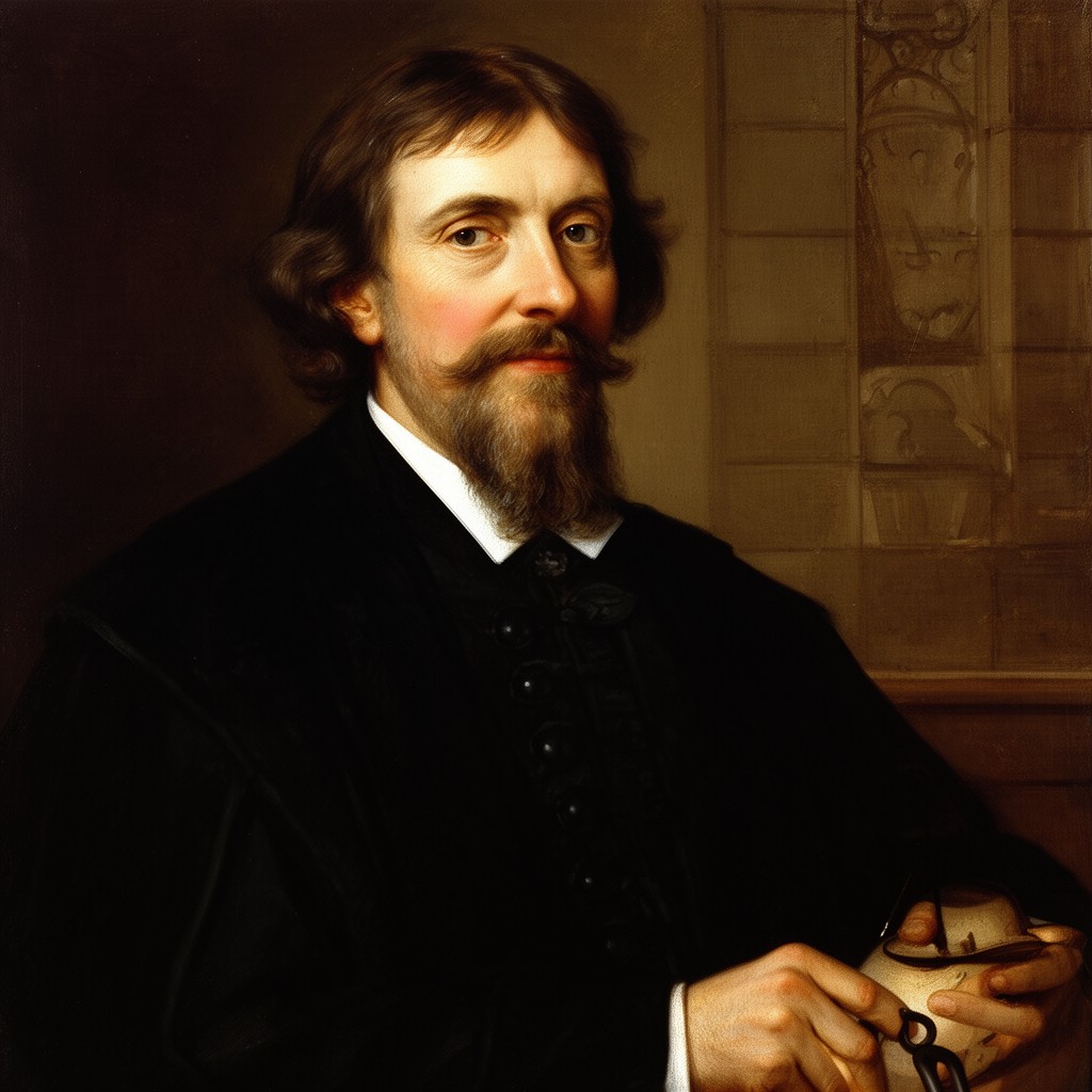 AI-generated illustration of William Perkins