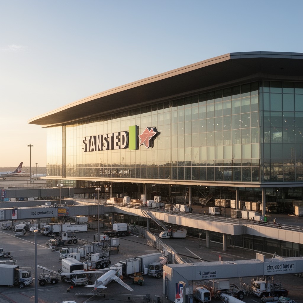 AI-generated illustration of Stansted Airport