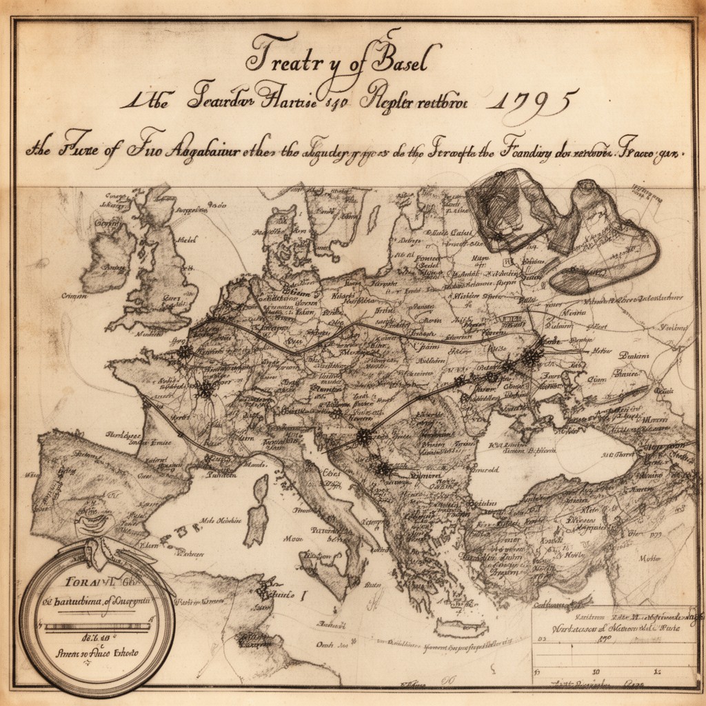 AI-generated illustration of Treaty of Basel (1795)