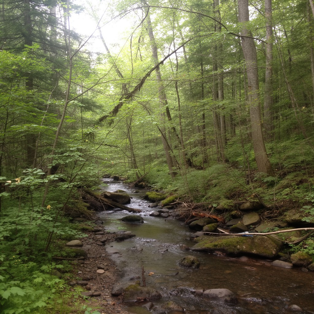 AI-generated illustration of China Brook