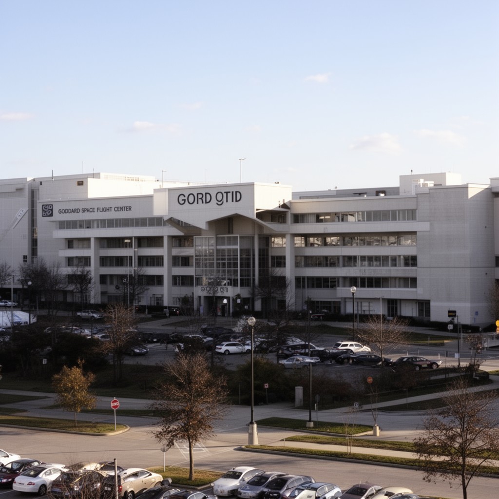 AI-generated illustration of Goddard Space Flight Center