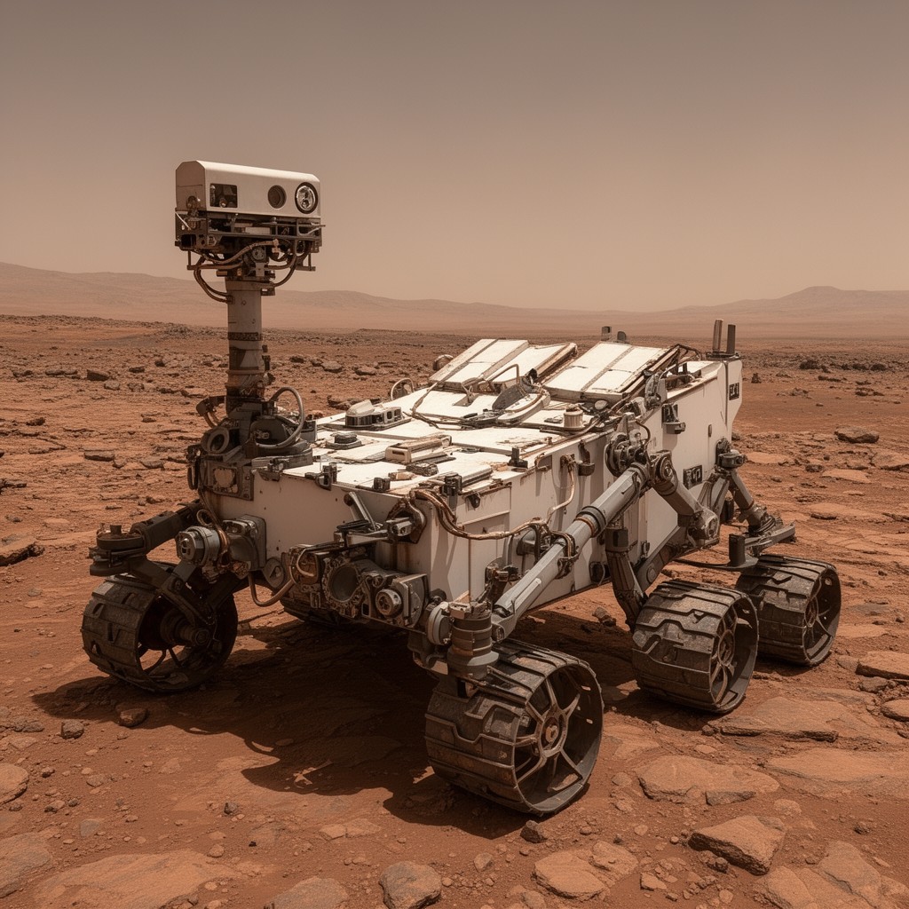 AI-generated illustration of Perseverance rover
