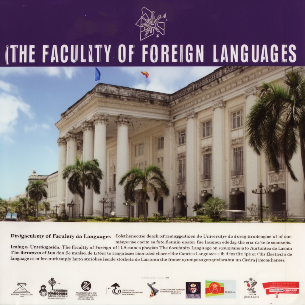 AI-generated illustration of Faculty of Foreign Languages