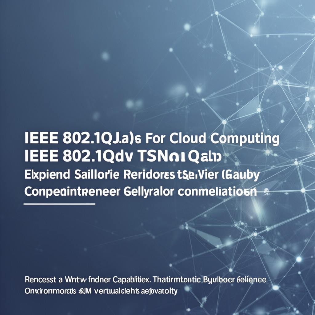 AI-generated illustration of IEEE 802.1Qdv TSN for cloud computing standard