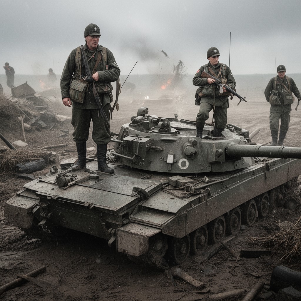 AI-generated illustration of Operation Overlord