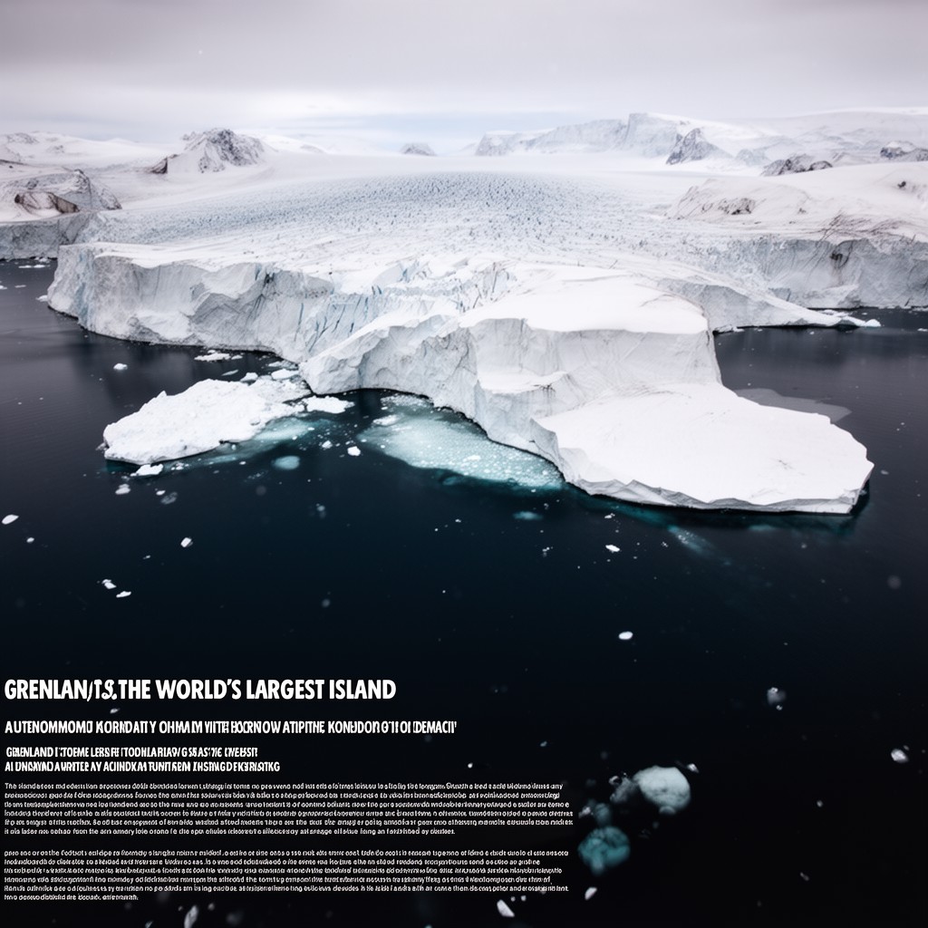 AI-generated illustration of Greenland