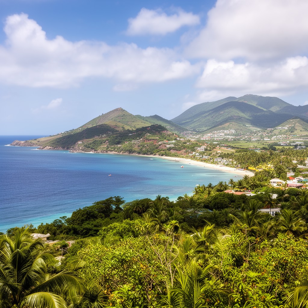 AI-generated illustration of Saint Kitts and Nevis