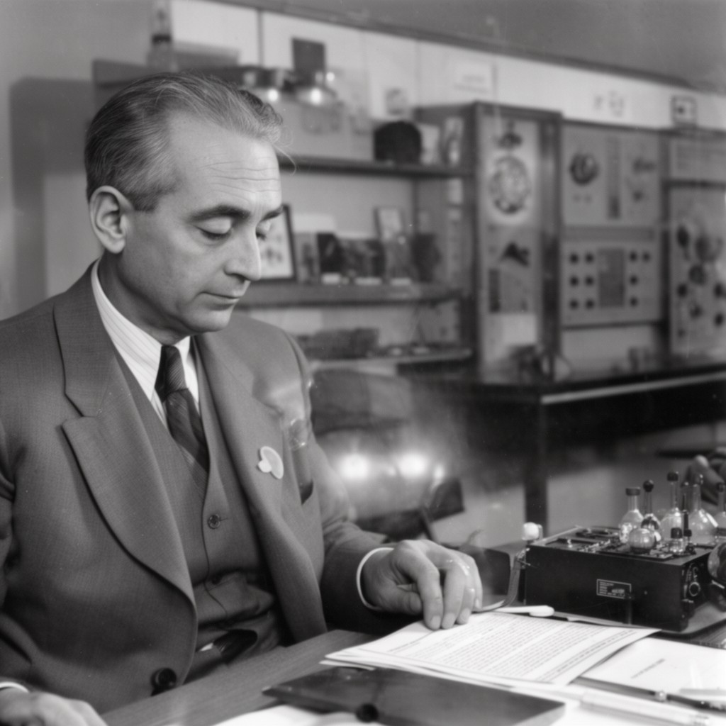 AI-generated illustration of Enrico Fermi