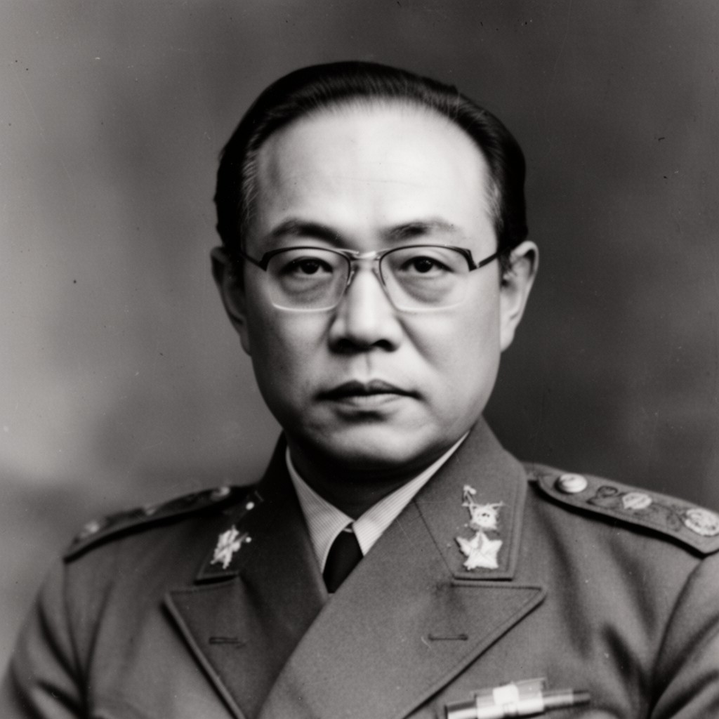 AI-generated illustration of Hideki Tojo