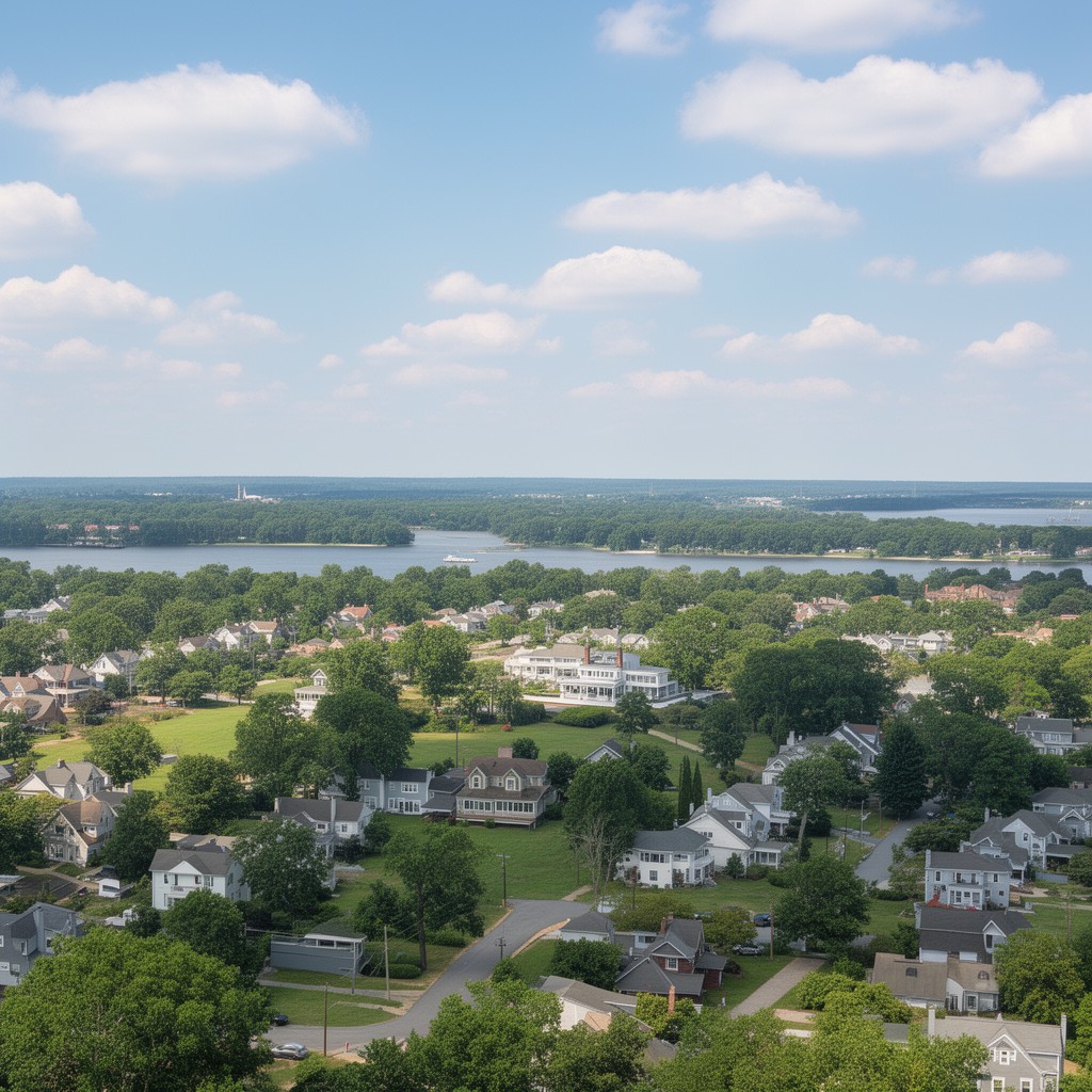 AI-generated illustration of Charles County, Maryland