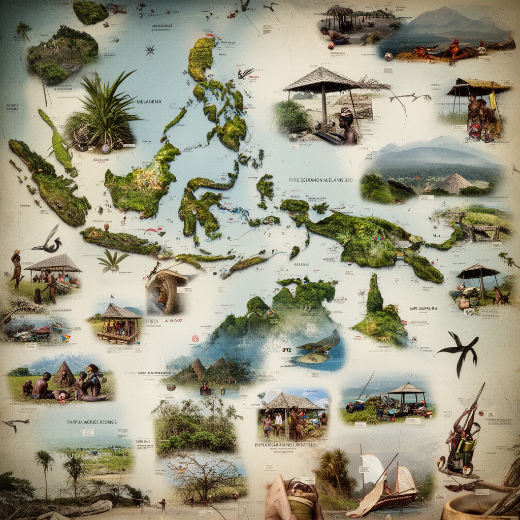 AI-generated illustration of Melanesia