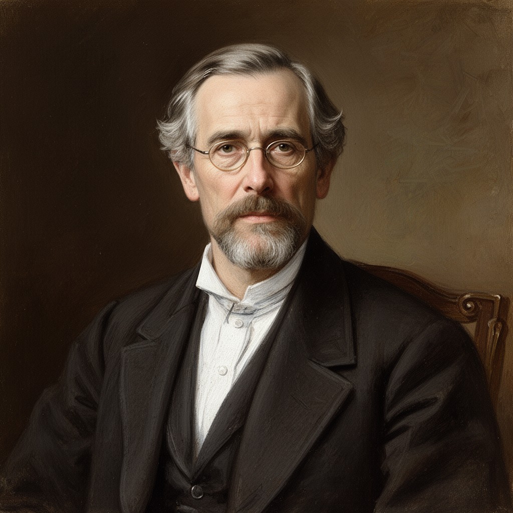AI-generated illustration of Charles Eliot Norton