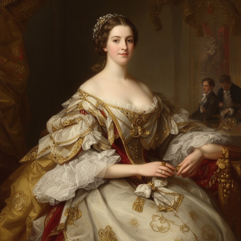 AI-generated illustration of Mary, Princess Royal and Princess of Orange