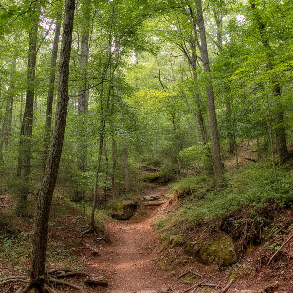 AI-generated illustration of Ruffner Mountain Nature Preserve