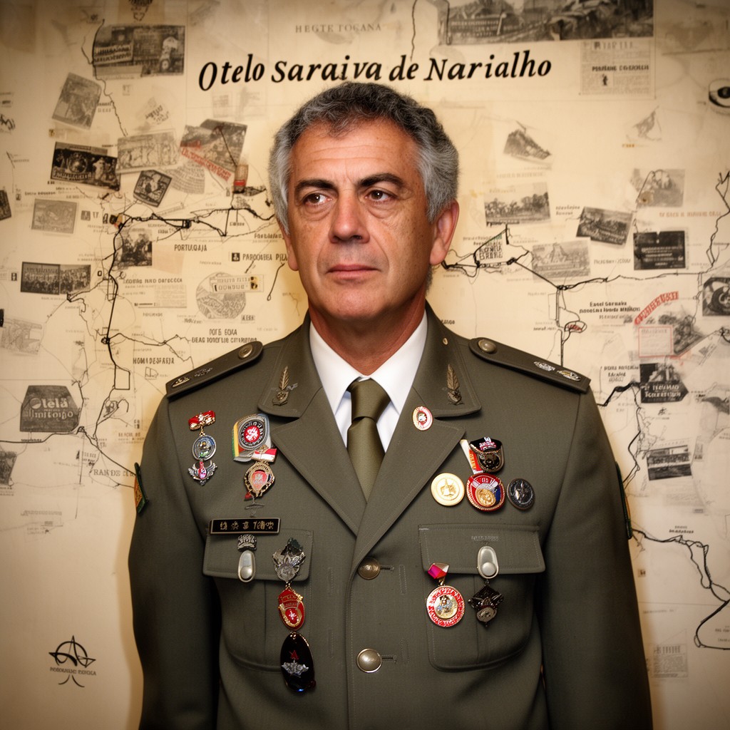 AI-generated illustration of Otelo Saraiva de Carvalho