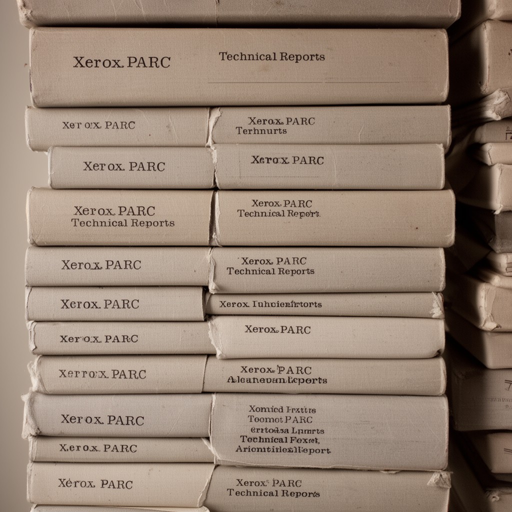 AI-generated illustration of Xerox PARC technical reports