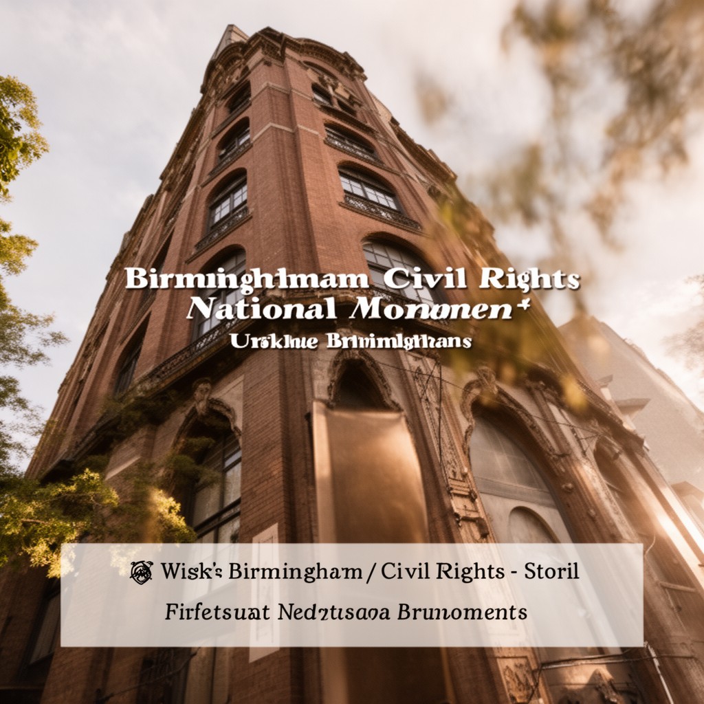 AI-generated illustration of Birmingham Civil Rights National Monument