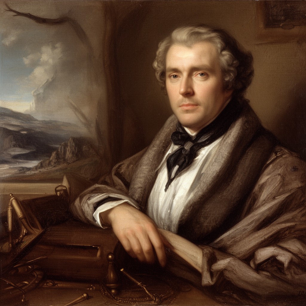 AI-generated illustration of Friedrich Wilhelm Joseph Schelling