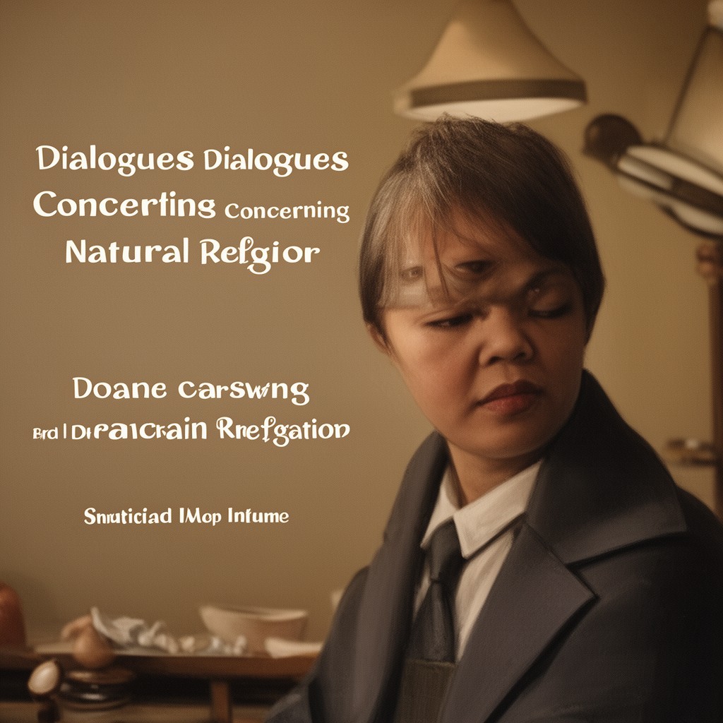 AI-generated illustration of Dialogues Concerning Natural Religion